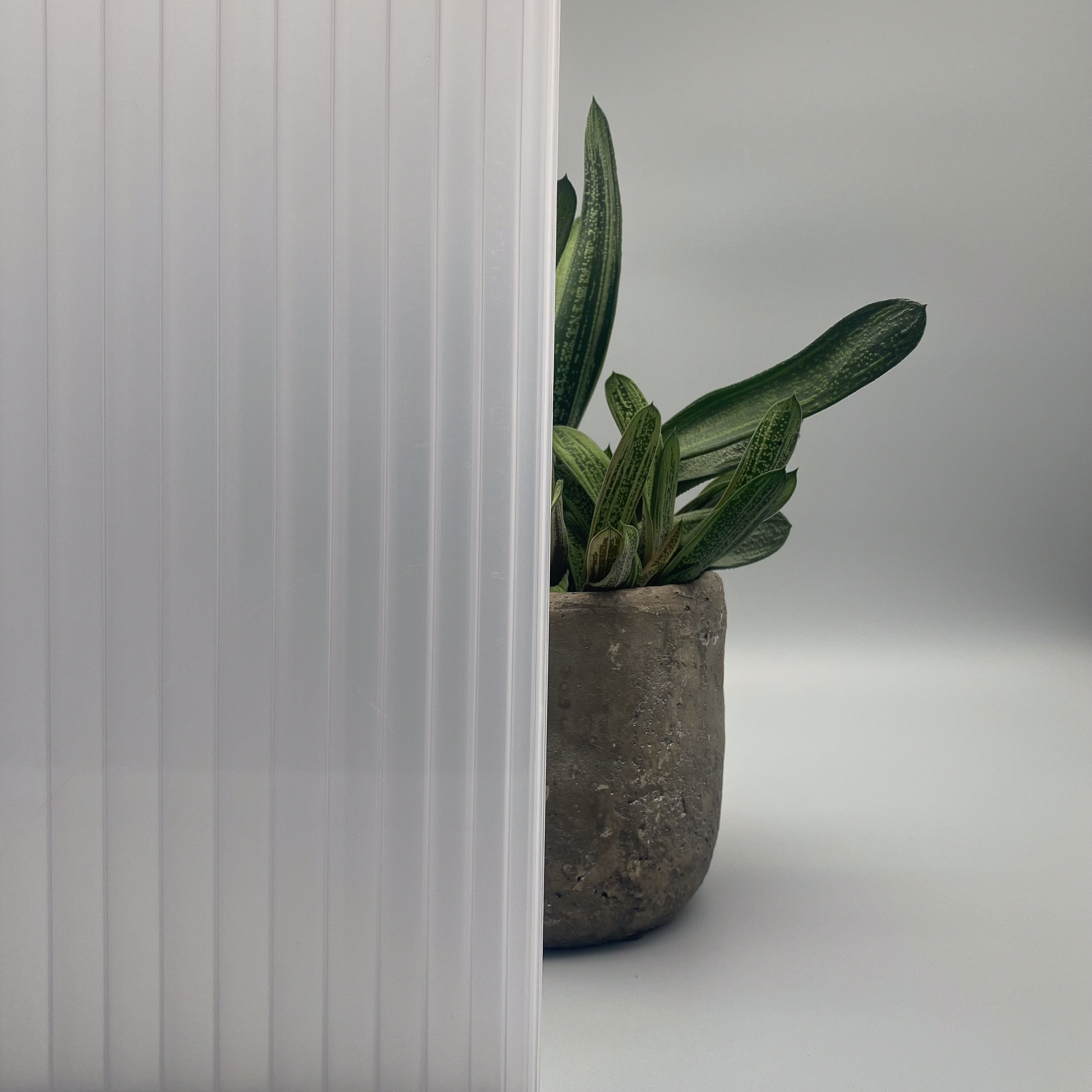 Stegplatten Komplettset Makrolon Opal 5x16mm